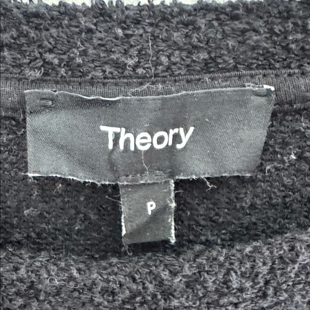 Theory Women’s Tiny Tee in Bouclé Jersey - Black - Picture 5 of 5